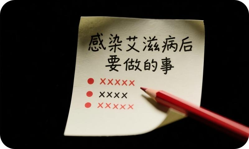 感染艾滋病后要做的事，希望你永远用不到...