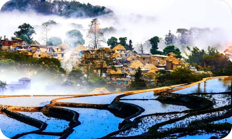 梯田如画（海霞摄）