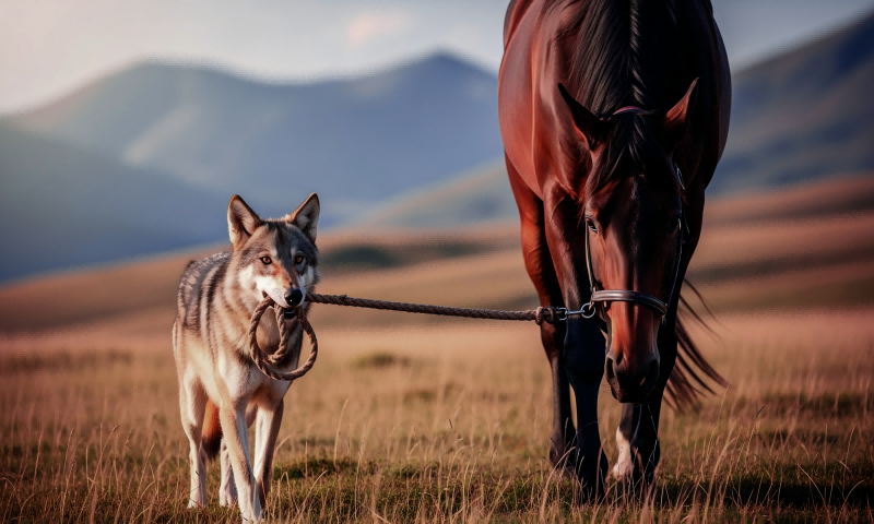 “狼王回头，不是报仇就是报恩”