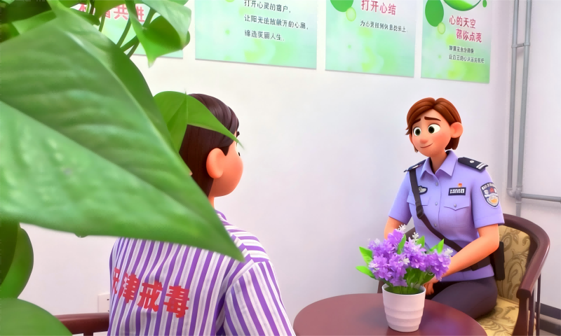 聆听戒毒人员的心声 来源：天津戒毒