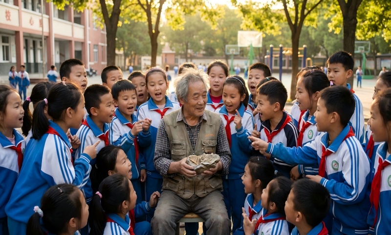烟台海岸带地质调查中心“世界海洋日”科普进校园活动