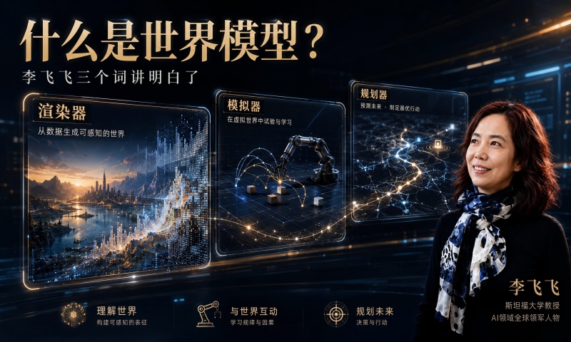 什么是世界模型？李飞飞三个词讲明白了