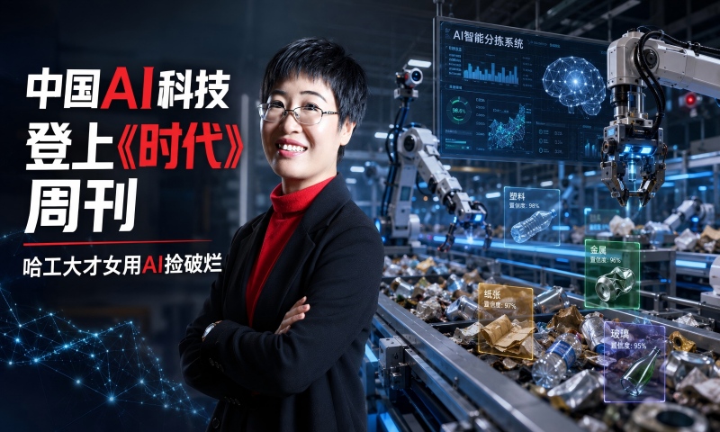 中国AI科技登上《时代》周刊，哈工大才女用AI捡破烂