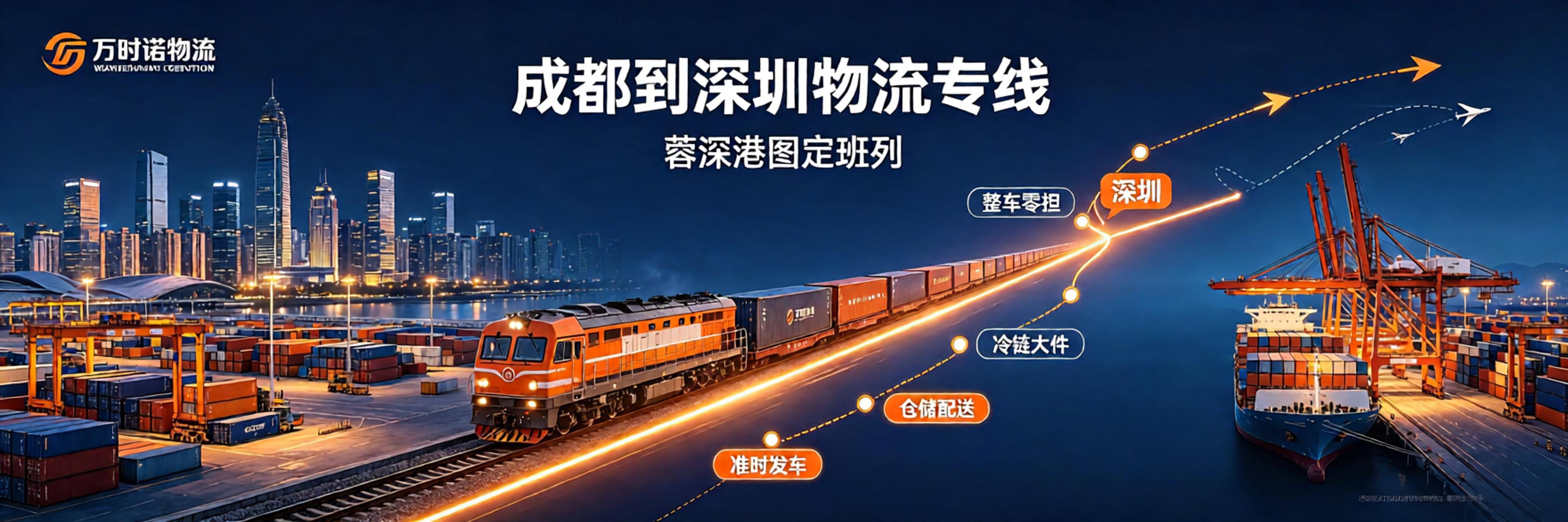 蓉深港图定班列路线图&middot;成都到深圳物流专线&middot;万时诺物流