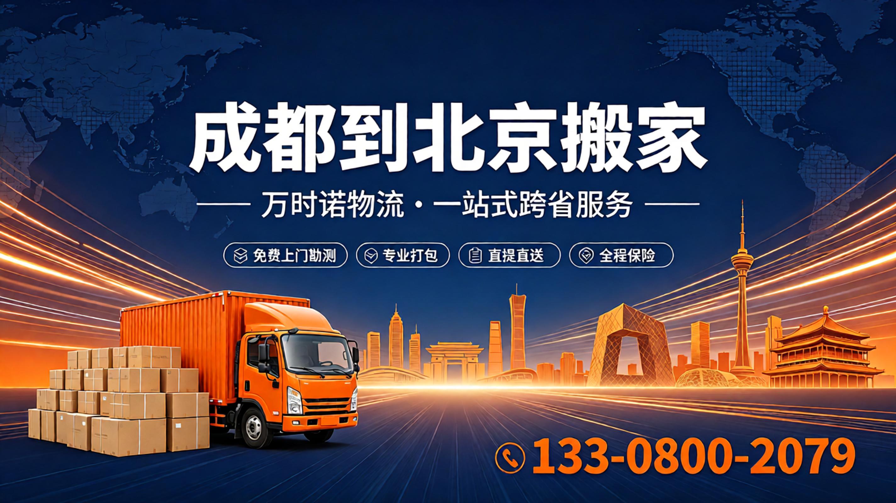 成都到北京搬家｜成都搬家到北京｜万时诺物流·一站式跨省搬家