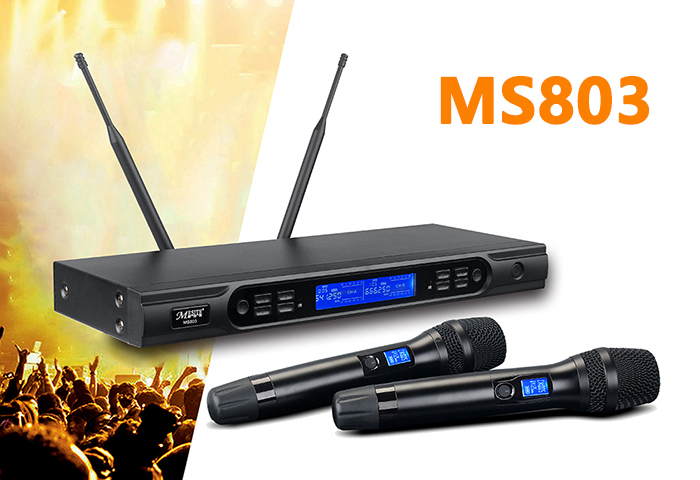 MS803 U段无线一拖二麦克风