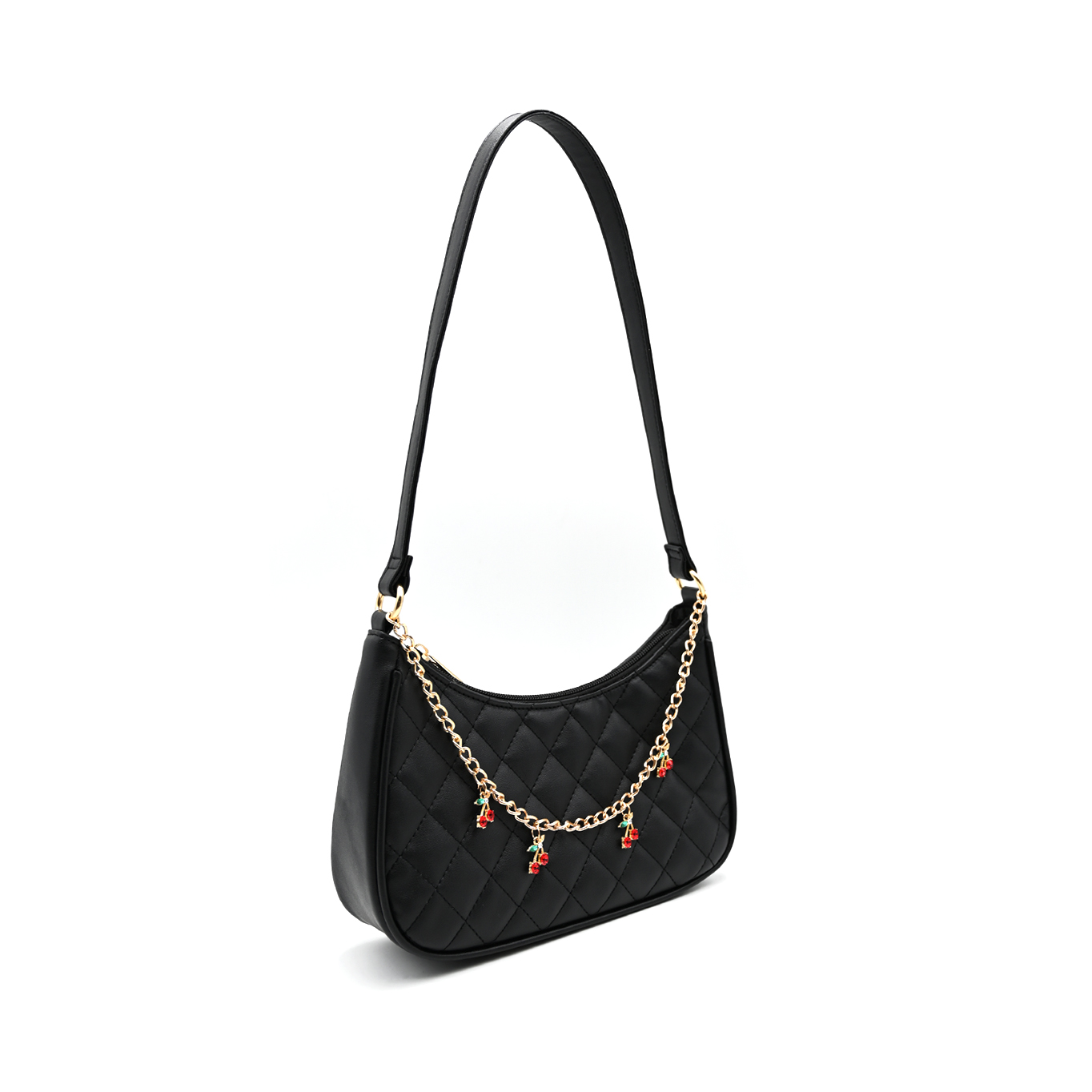 Lady Handbag Shoulder Bag with Zipper Closure