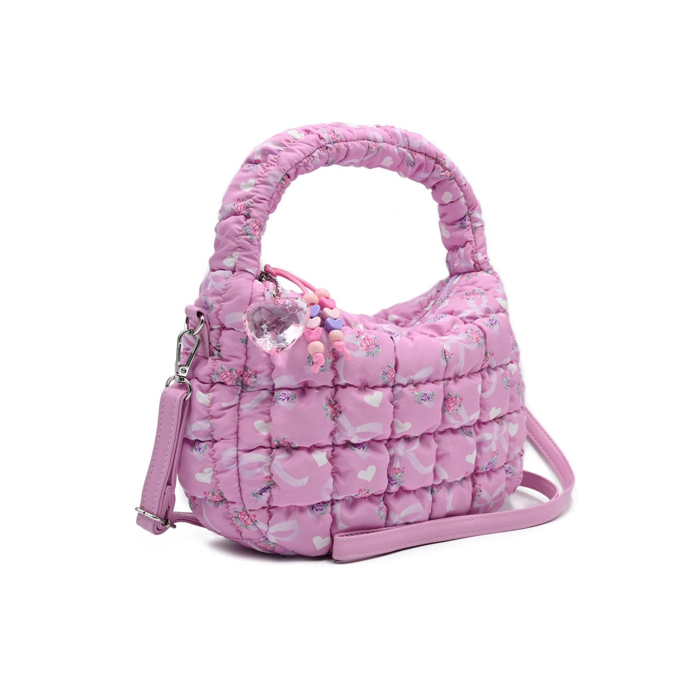 Quilted Printed Crossbody Bag