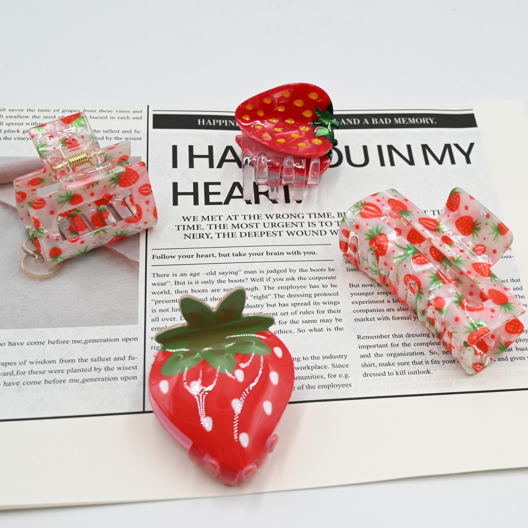 Strawberry Hair Claw