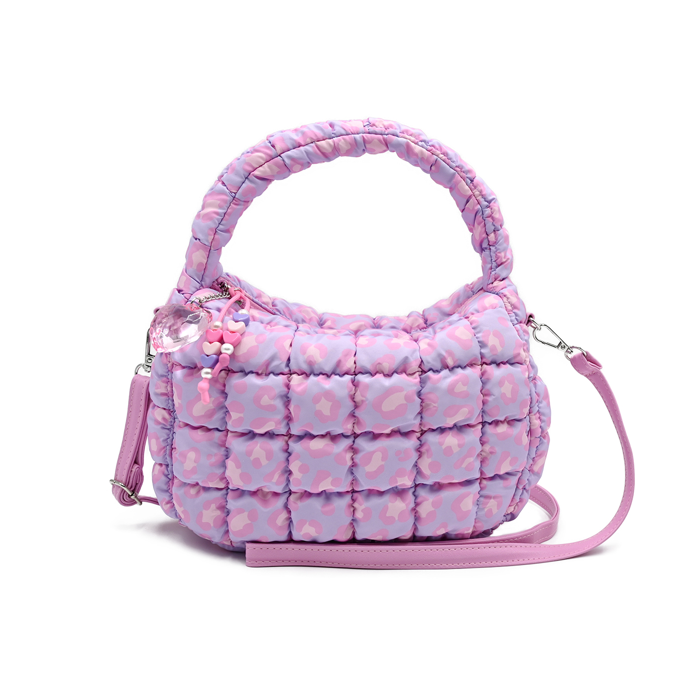 Quilted Printed Crossbody Bag