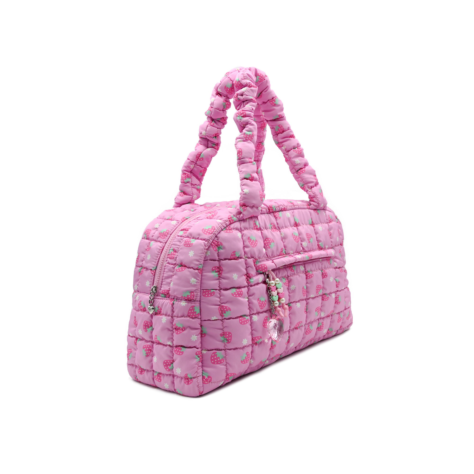 Quilted Printed Medium Duffle Bag