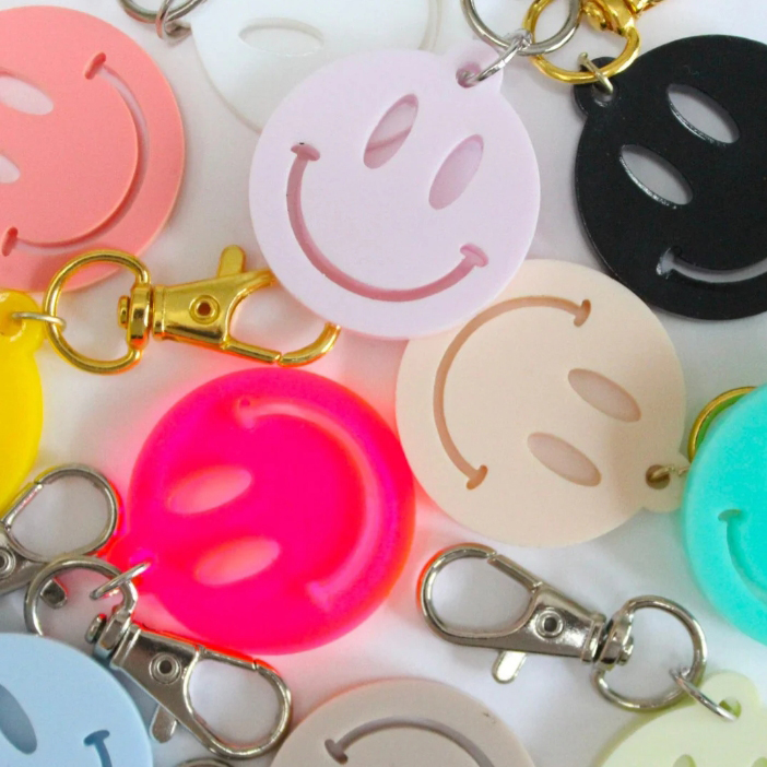 Smiley Face Keychain