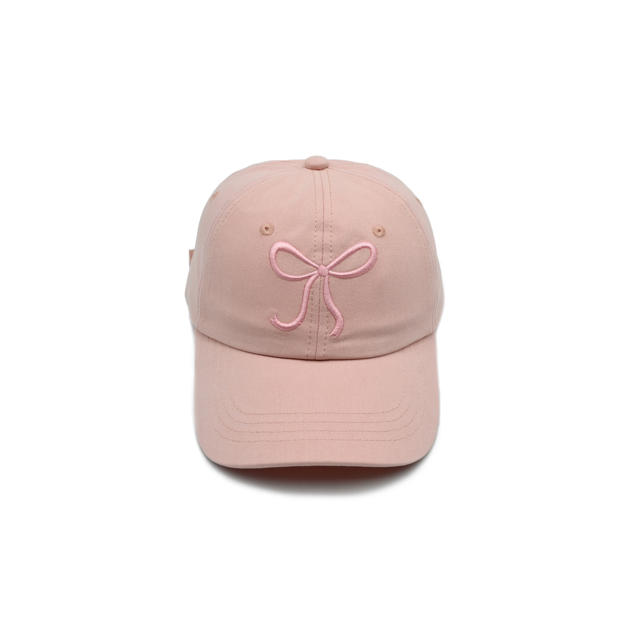 Embroidered Bowknot Adjustable Baseball Cap