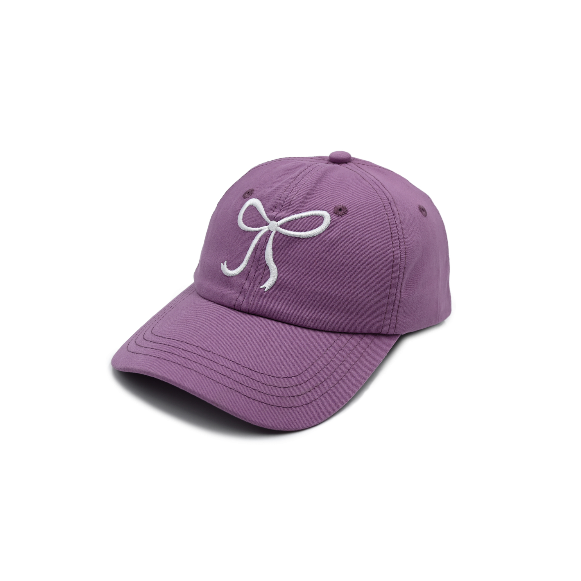 Embroidered Bowknot Adjustable Baseball Cap