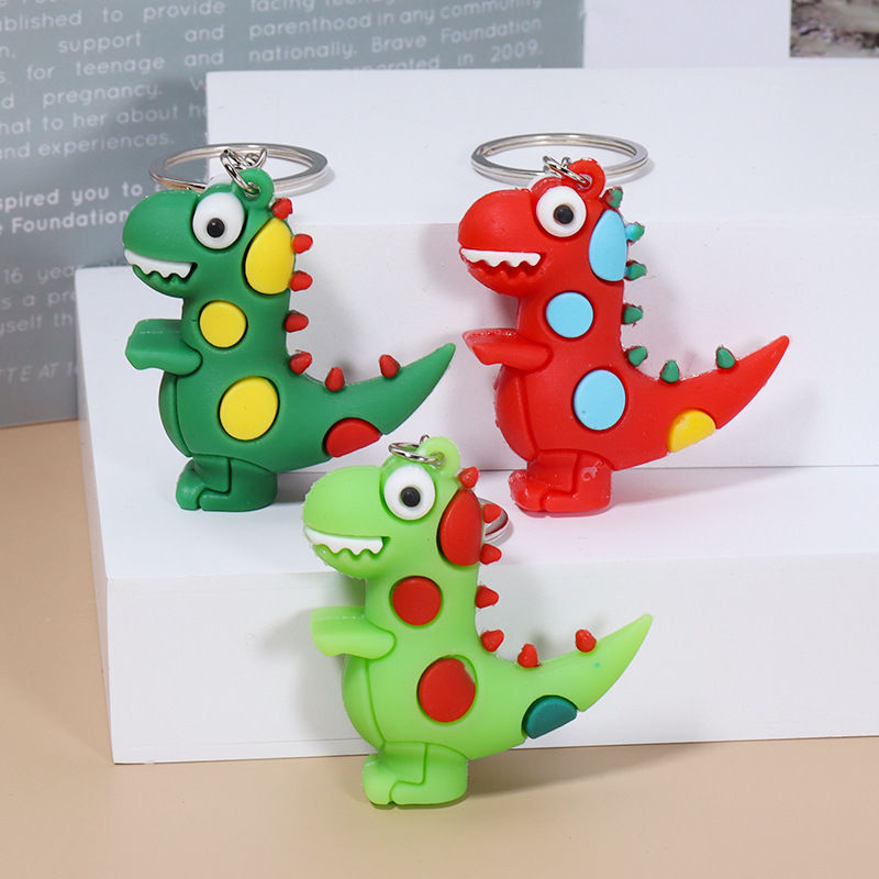 Cute cartoon dinosaur keychains