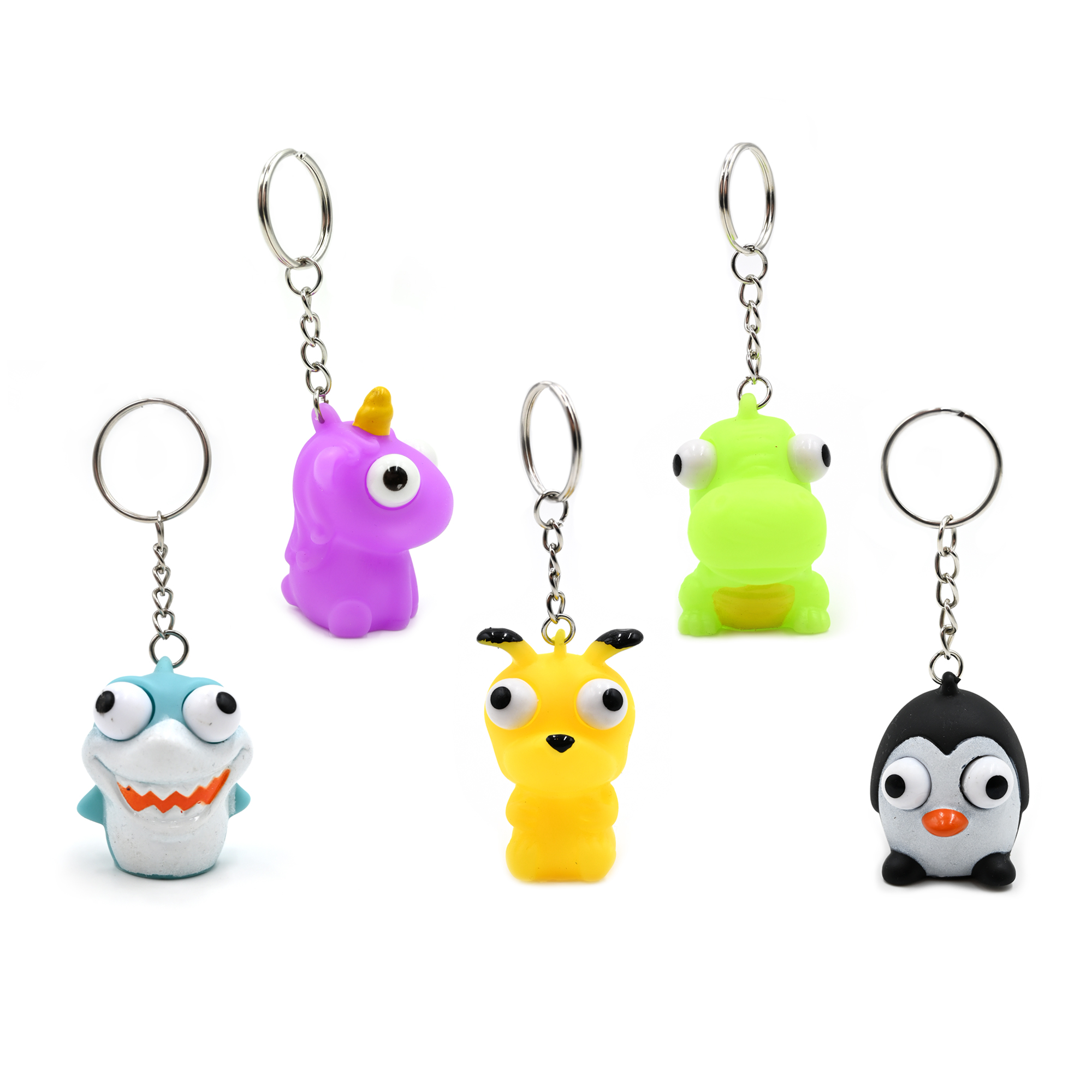 Squeeze Toy Animal Keychain