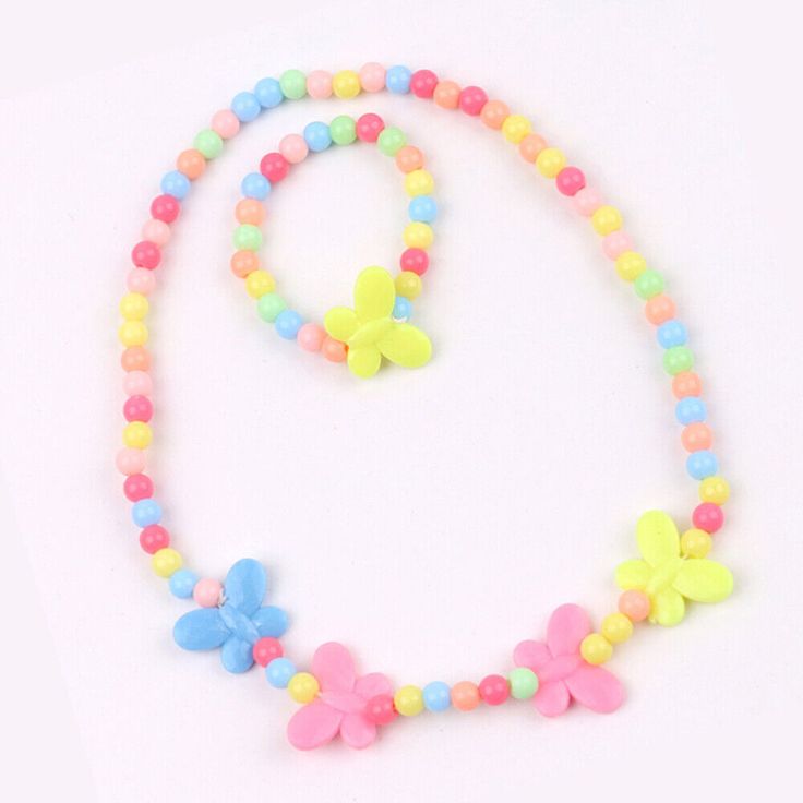 Colorful Candy Necklace Bracelet Set