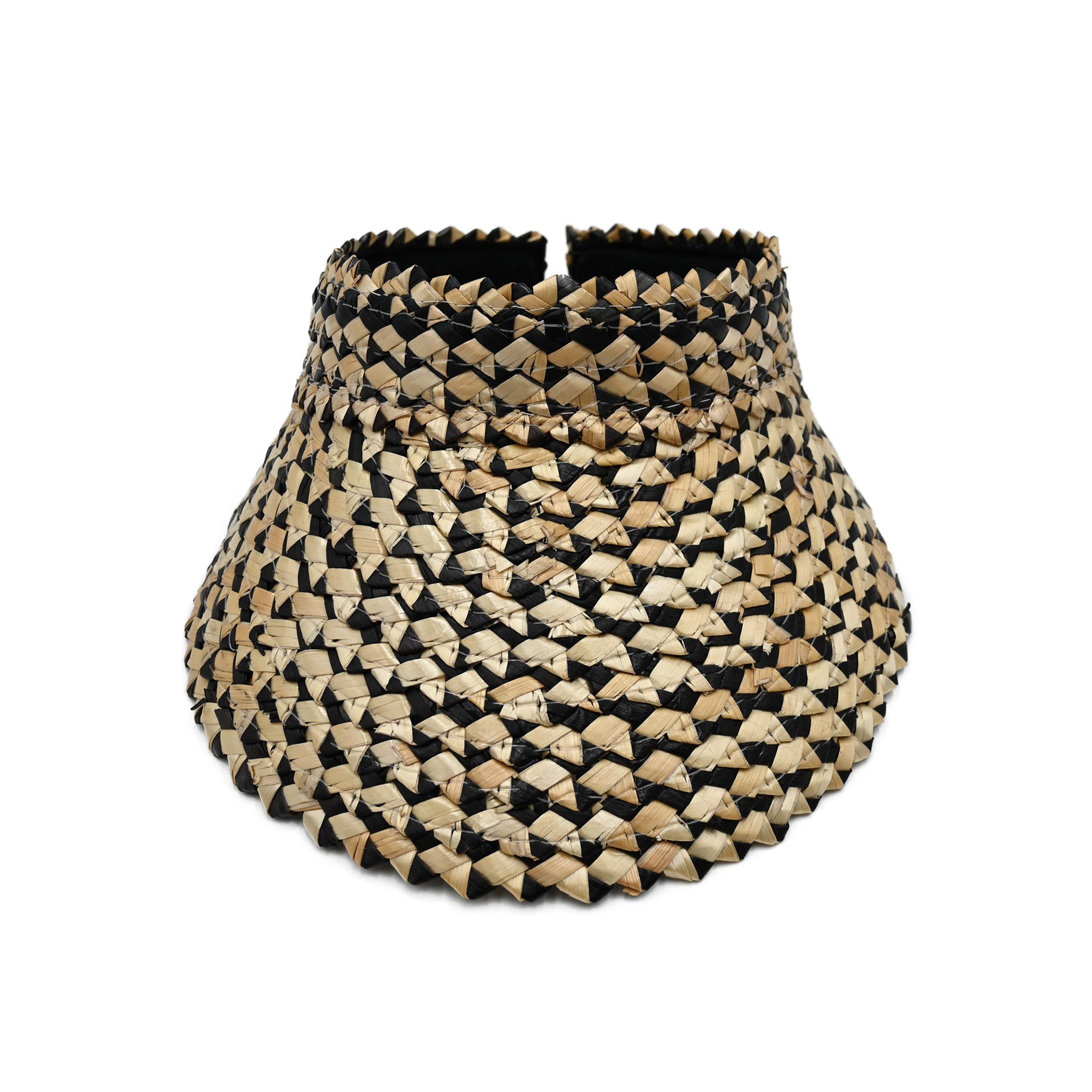 Gold Sun Visor Straw Hat