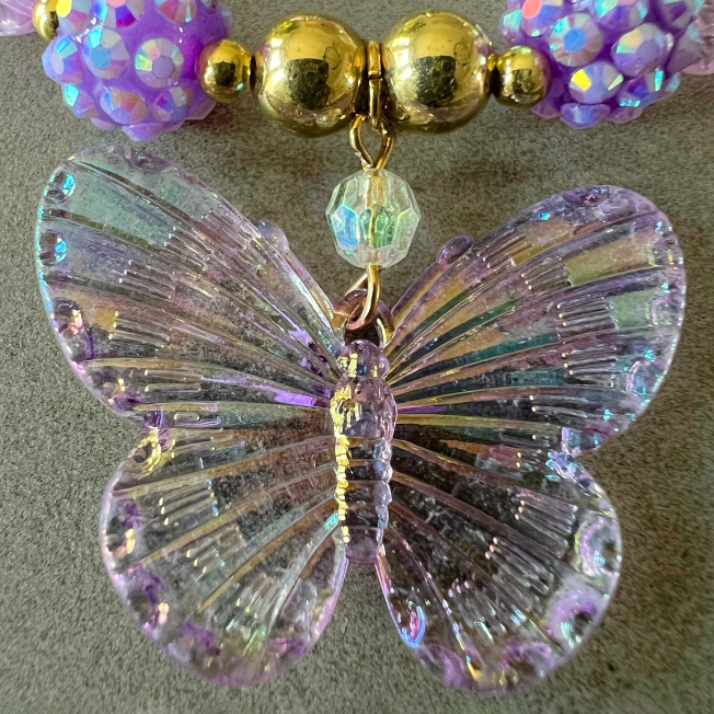 Butterfly Necklace Bracelet Set