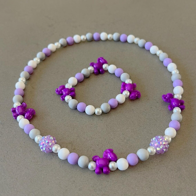 Horse Necklace Bracelet Set for girl