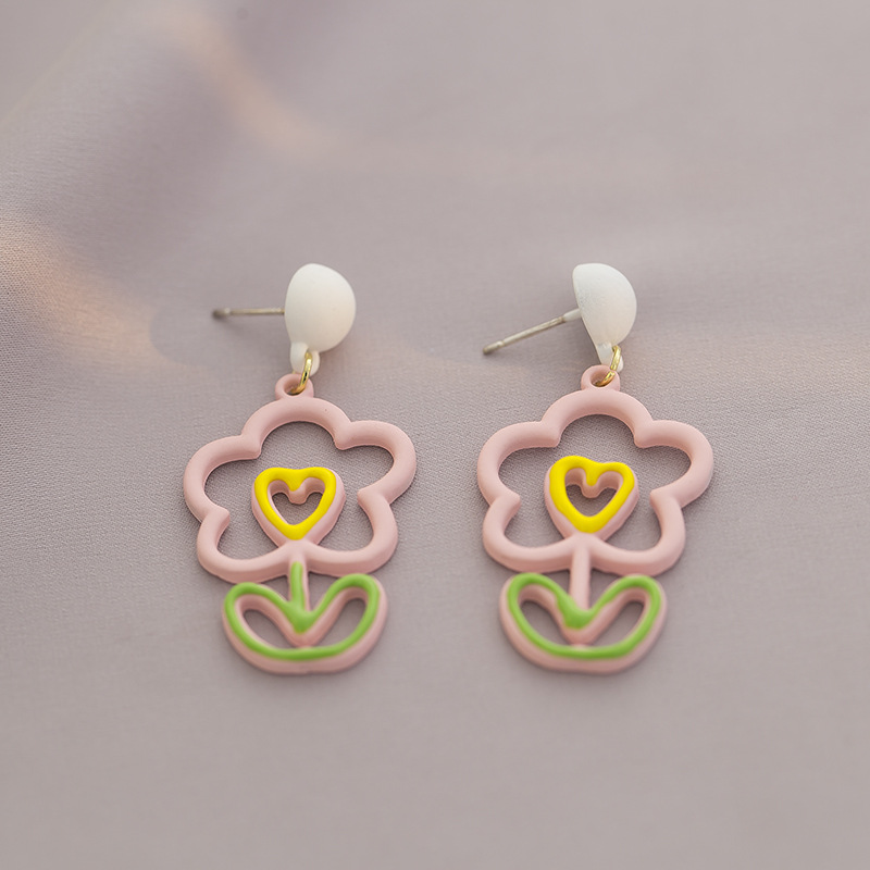 Flower Drop Earrings