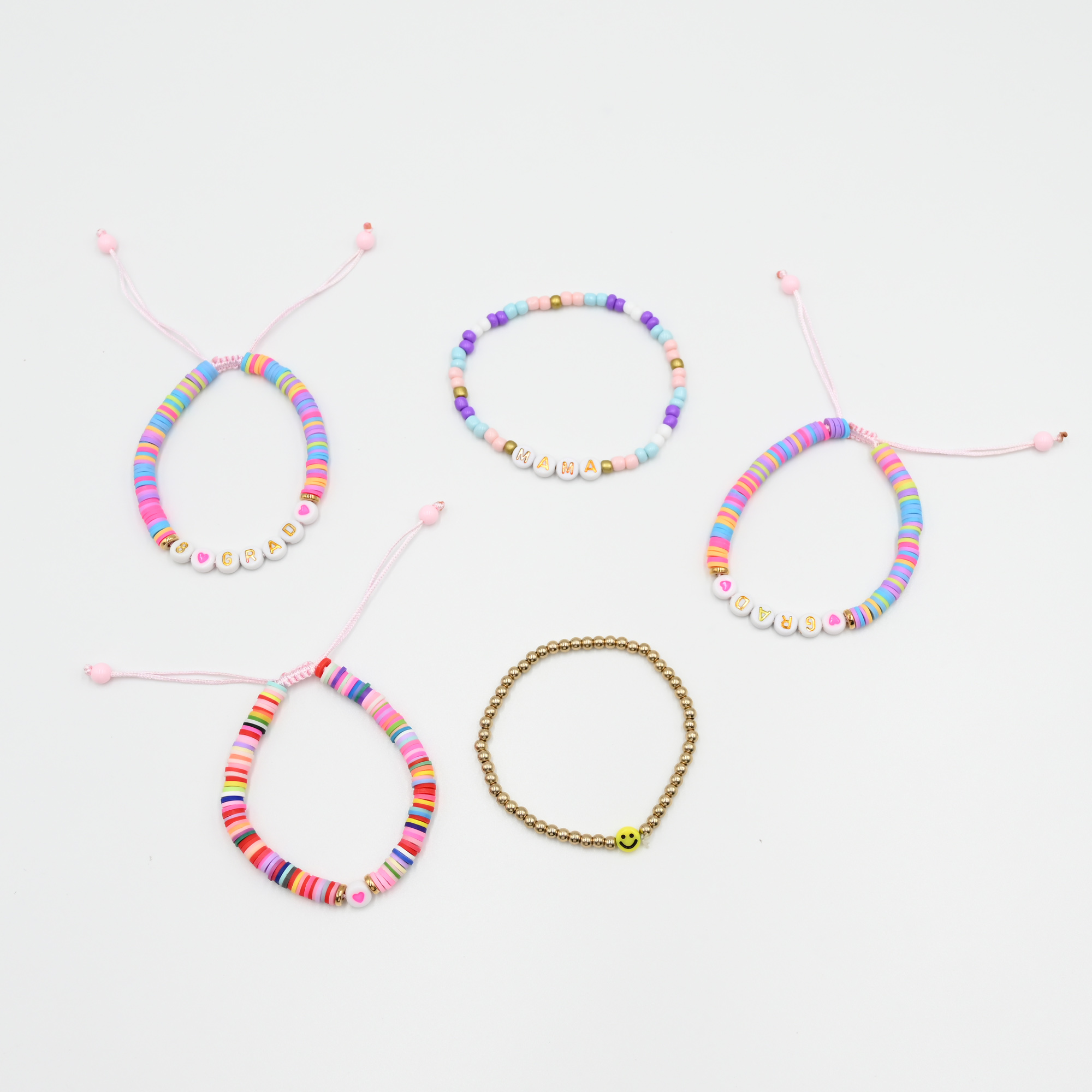 5 Piece Polymer Clay Bracelet