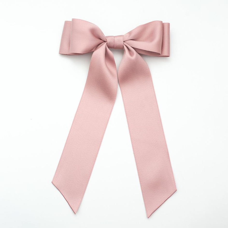 Oversized Matte Satin Bow