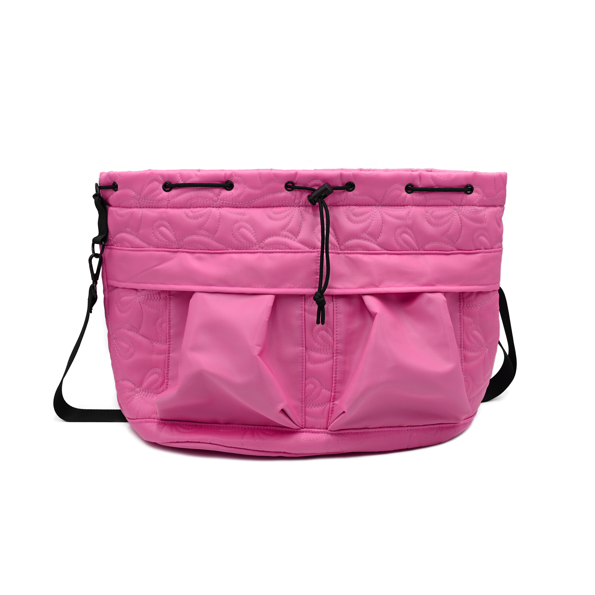 Women's Crossbody Large Drawstring Tote Bag