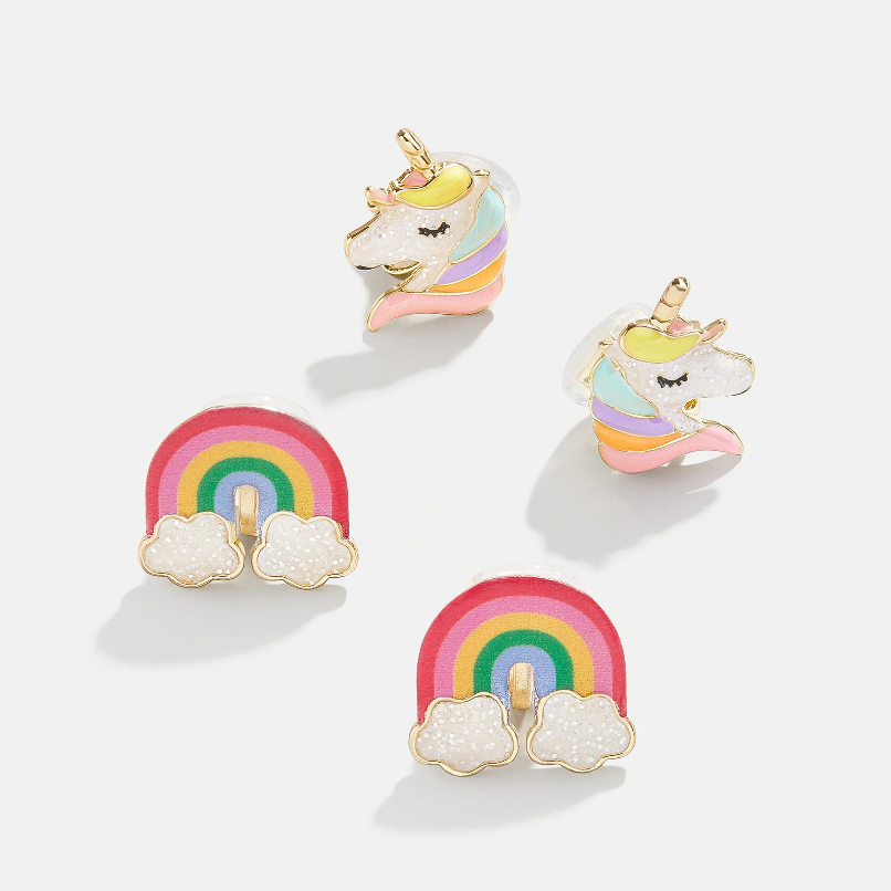 Rainbows And Unicorns Kids' Earring Set