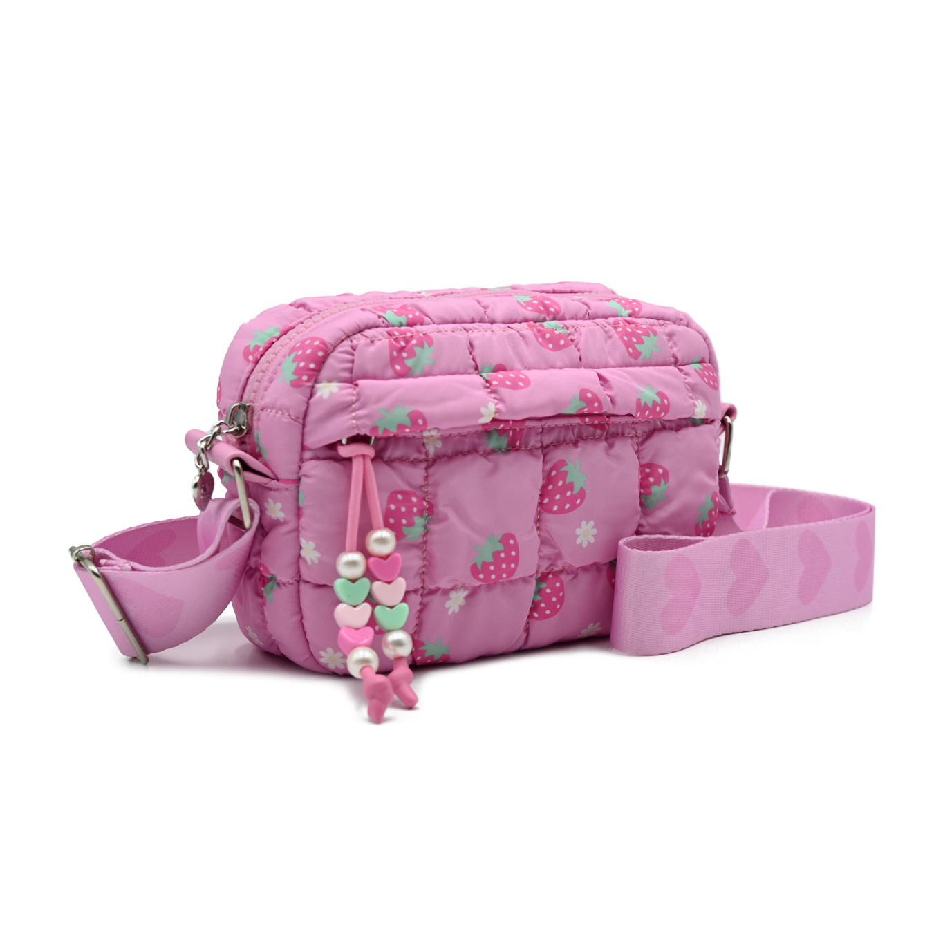 Quilted Fruit Print Bag