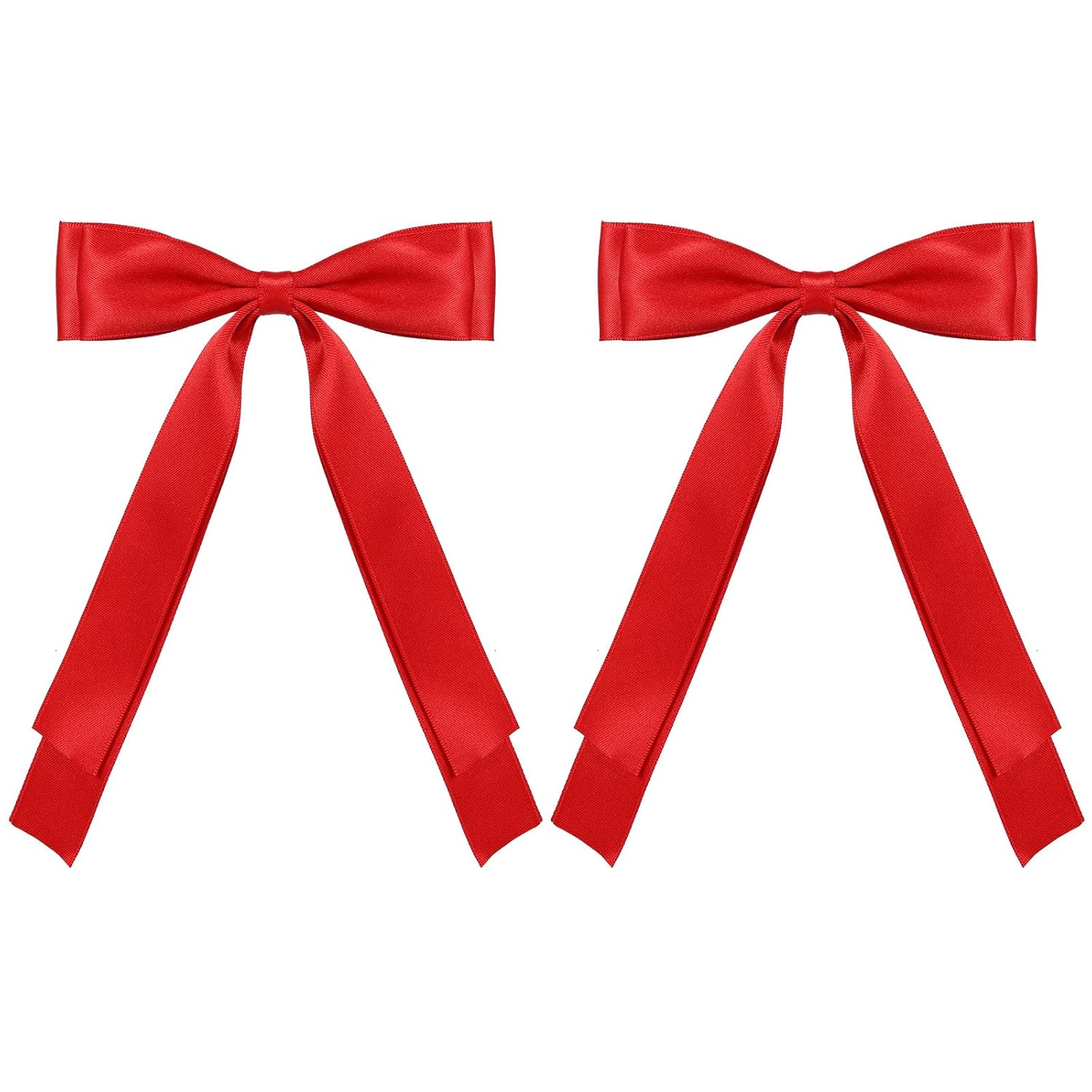 2pcs French Tassel Ribbon Hair Clips