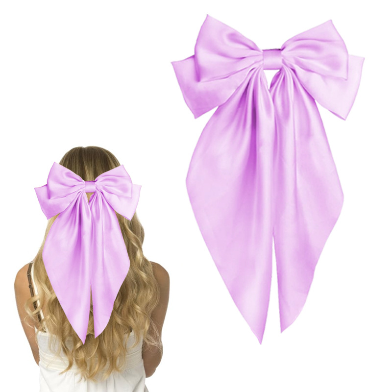 Hair Bow Silky Satin Hair Ribbons