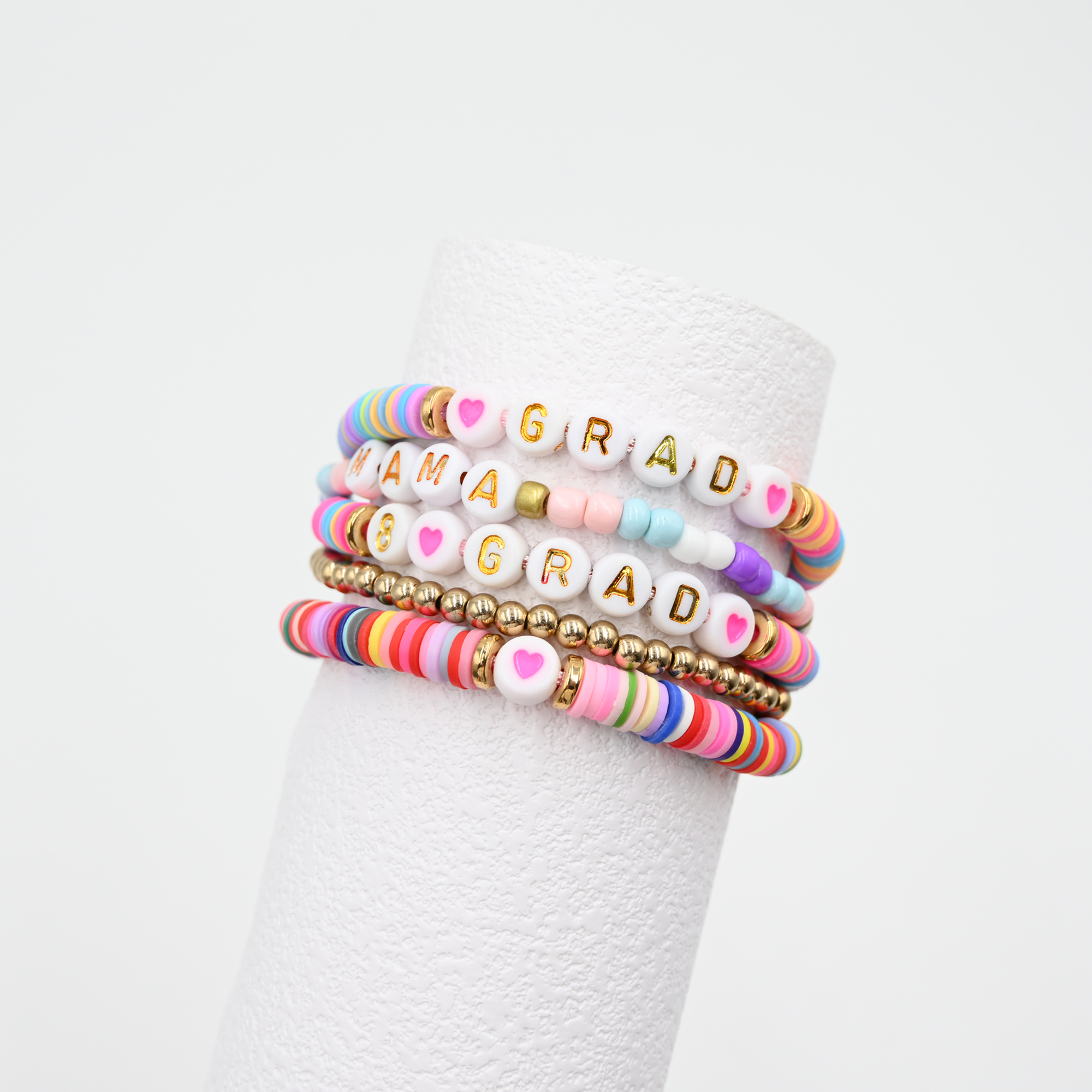 5 Piece Polymer Clay Bracelet