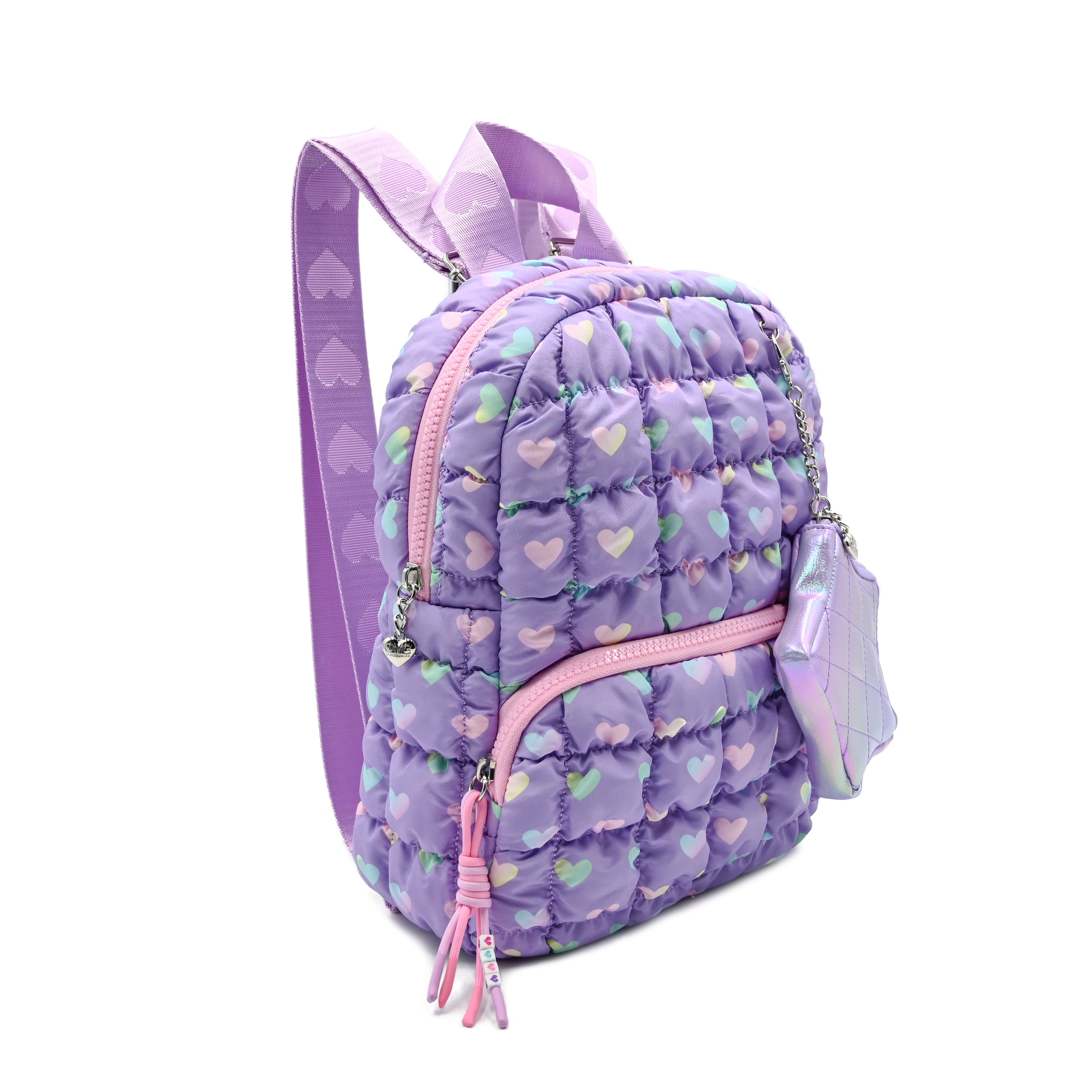 Quilted Scrunchies Backpack with Coin Purse