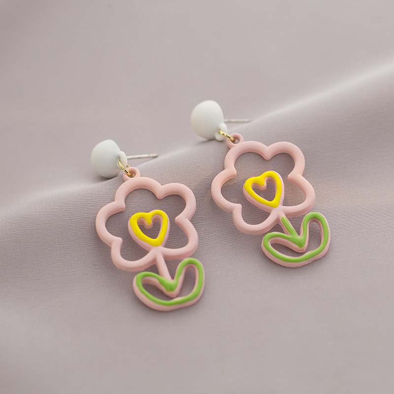 Flower Drop Earrings