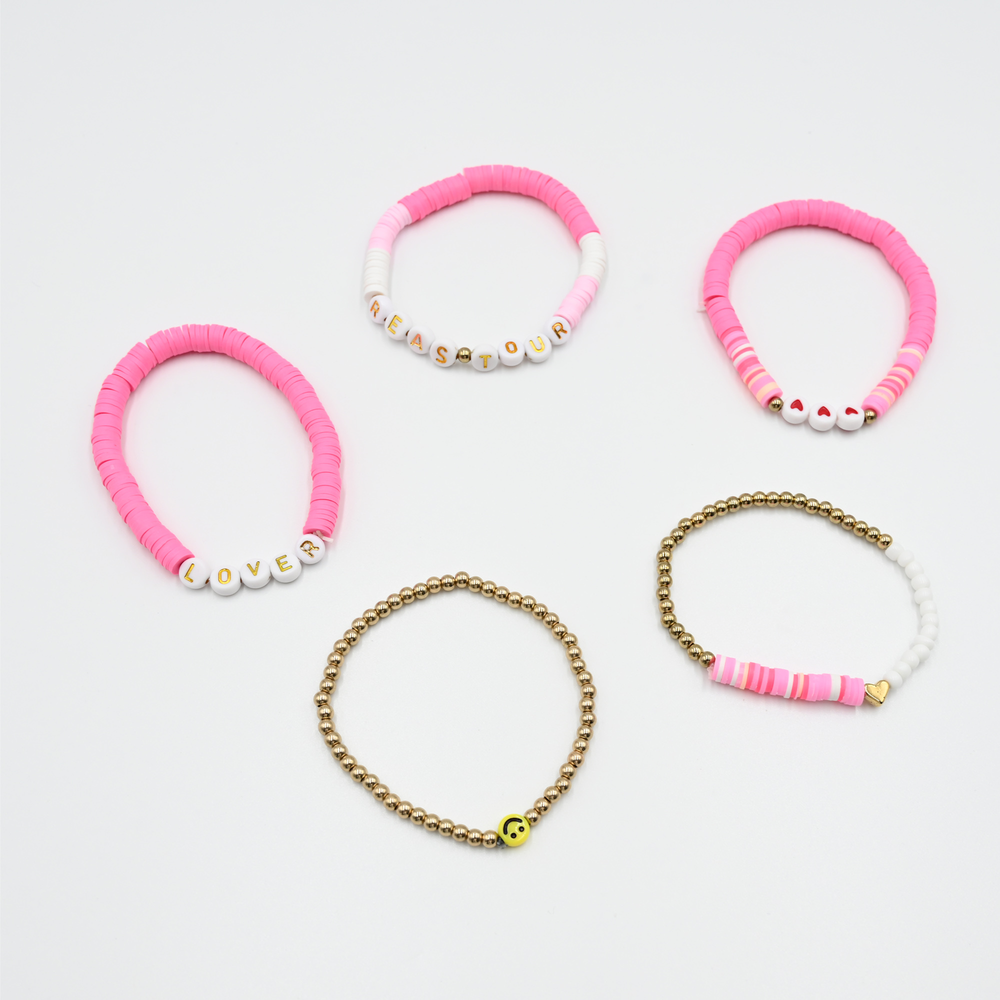 5 Piece Polymer Clay Bracelet