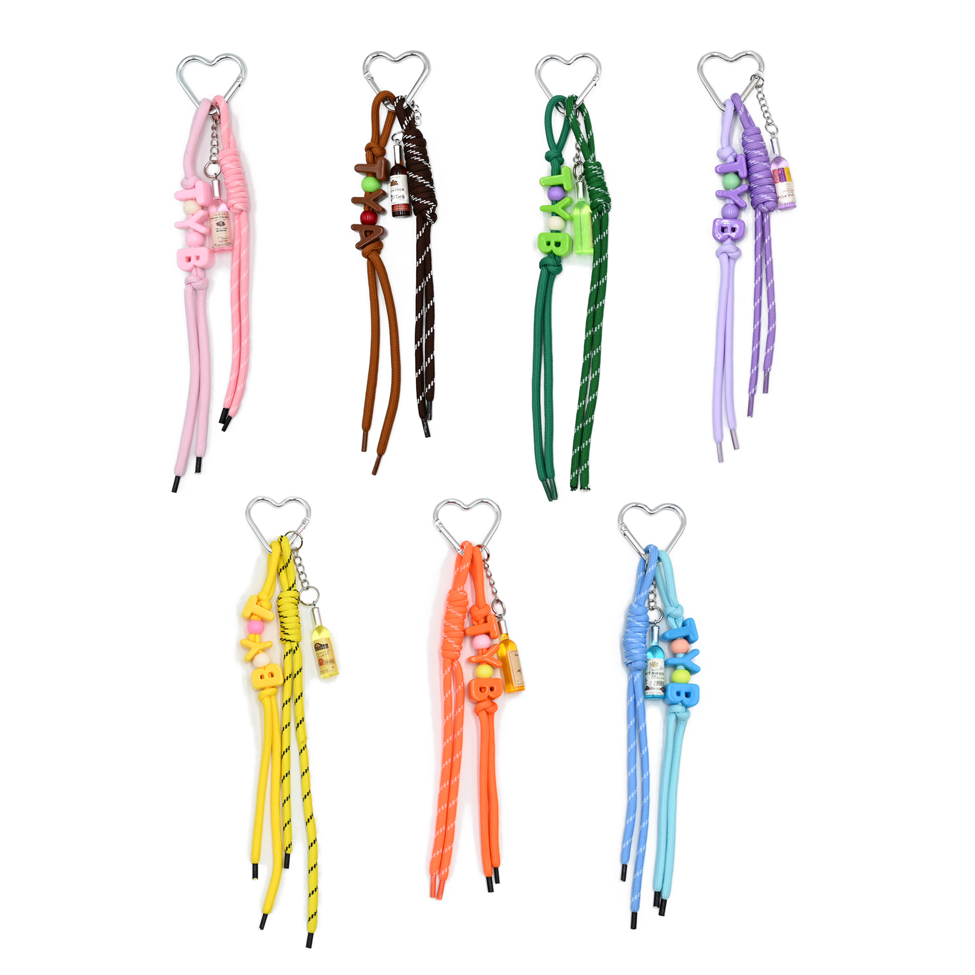 Braided Paracord Bag Charm With Bottle