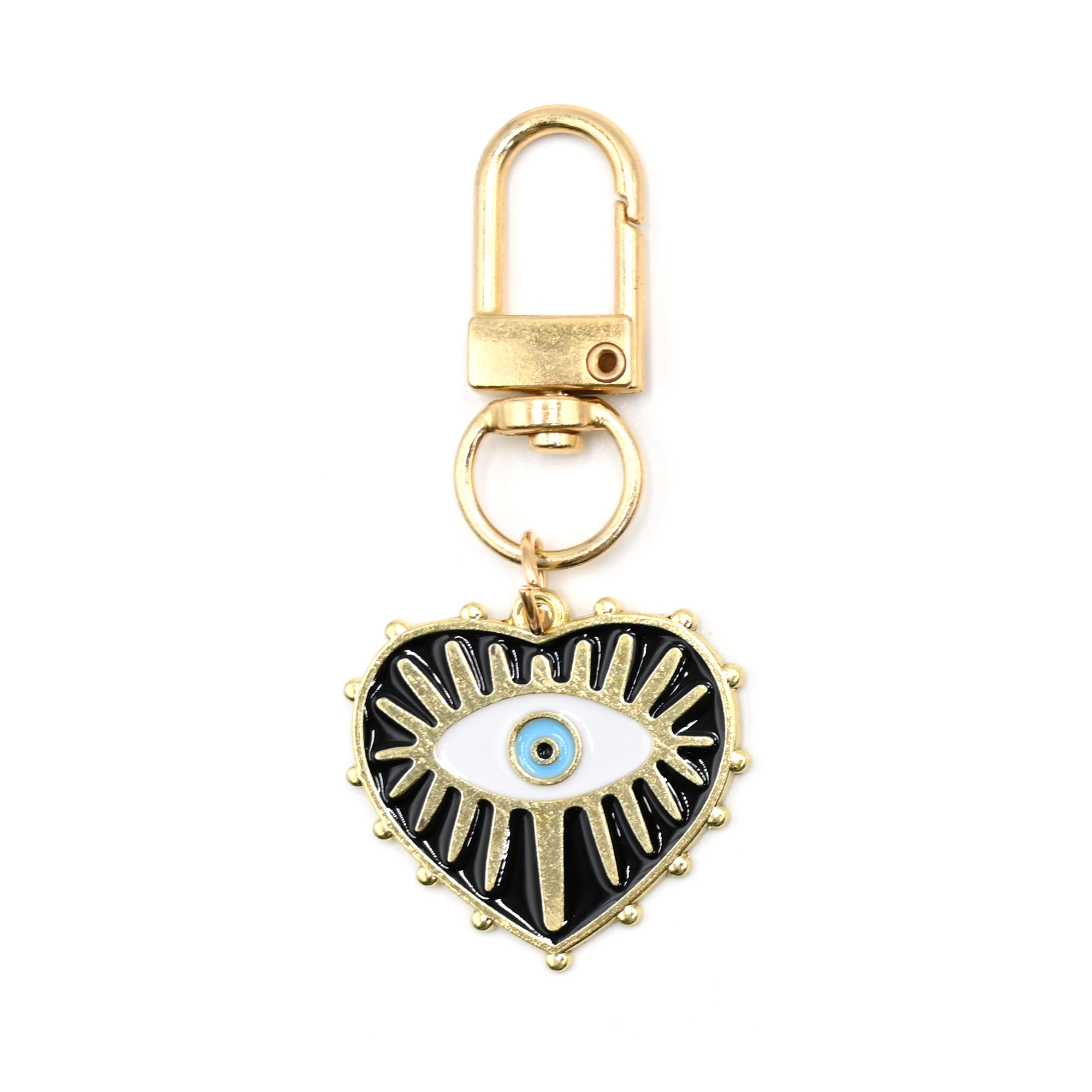 Evil Eye Heart Charm