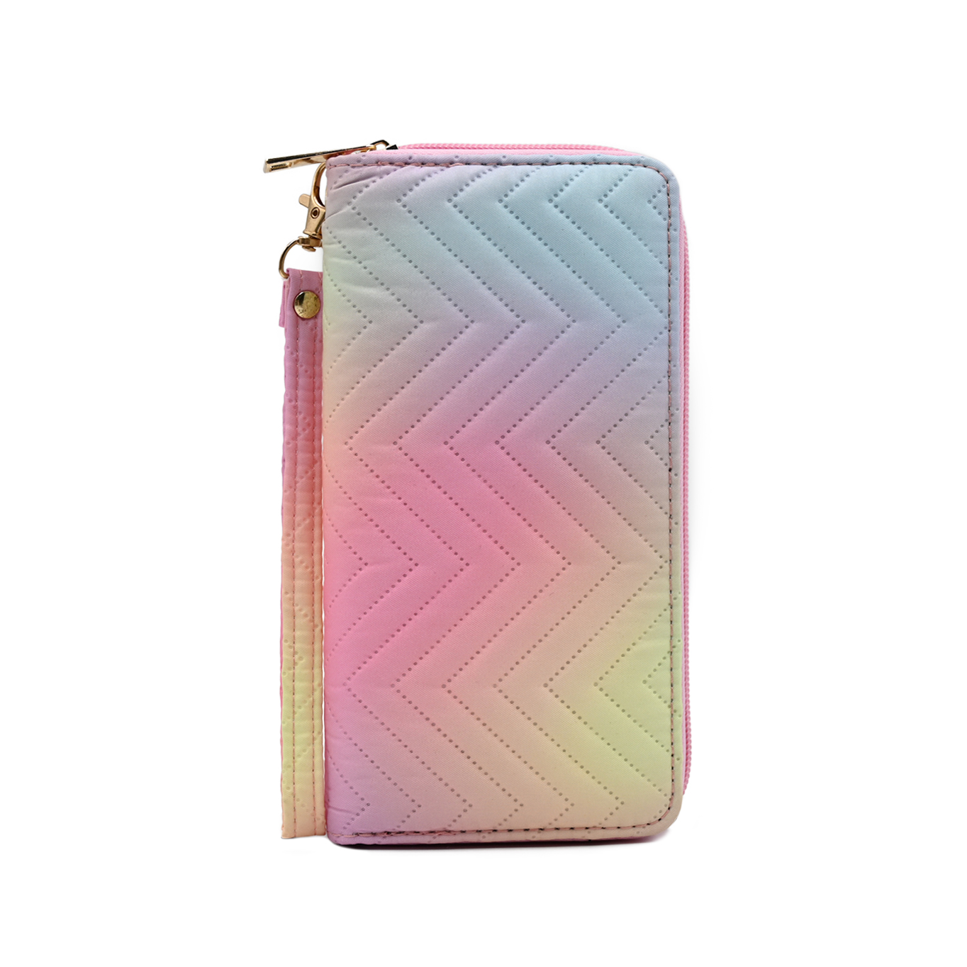 Women Quilted Zip-Around Wallet