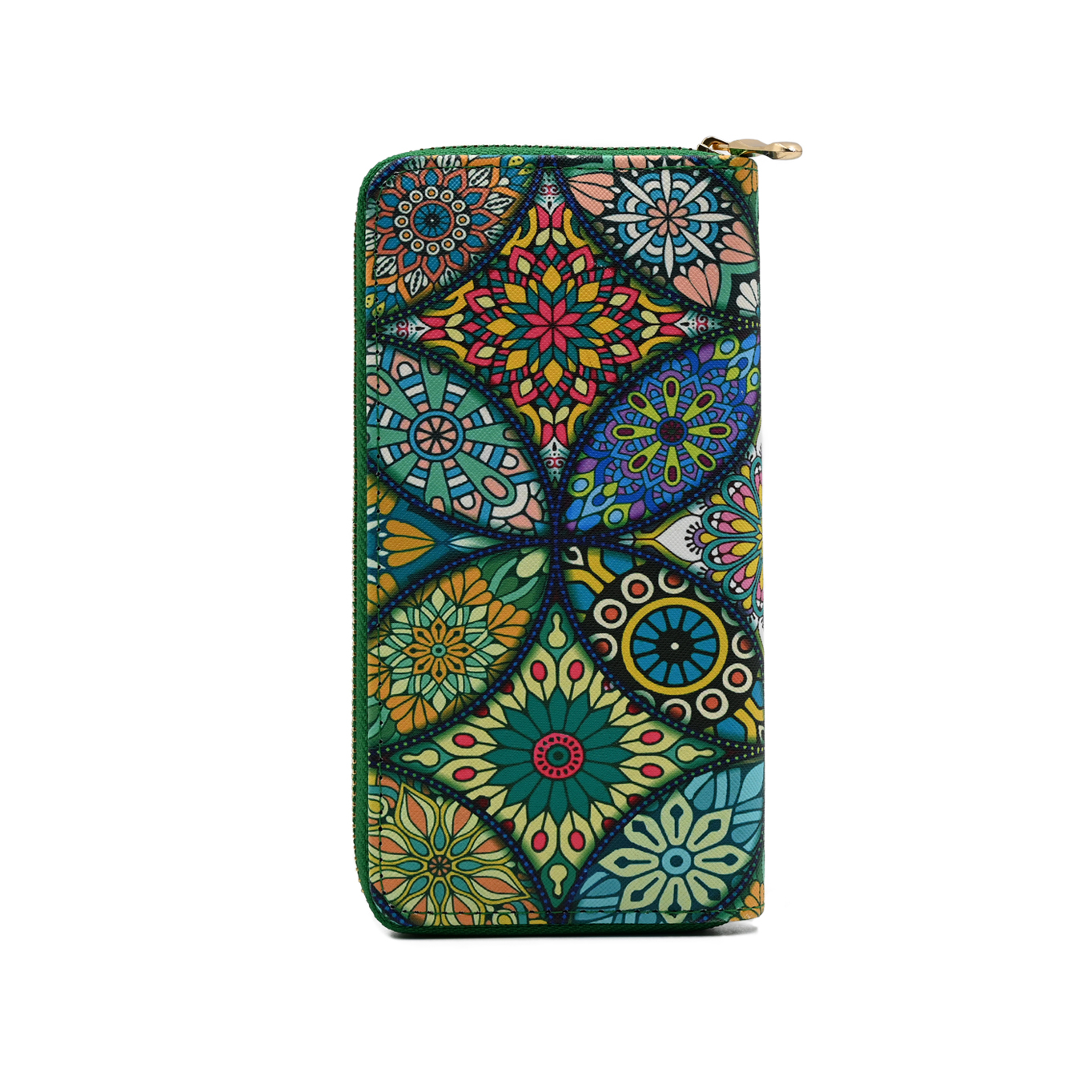 Arabesque Graphic Pattern Long Wallet