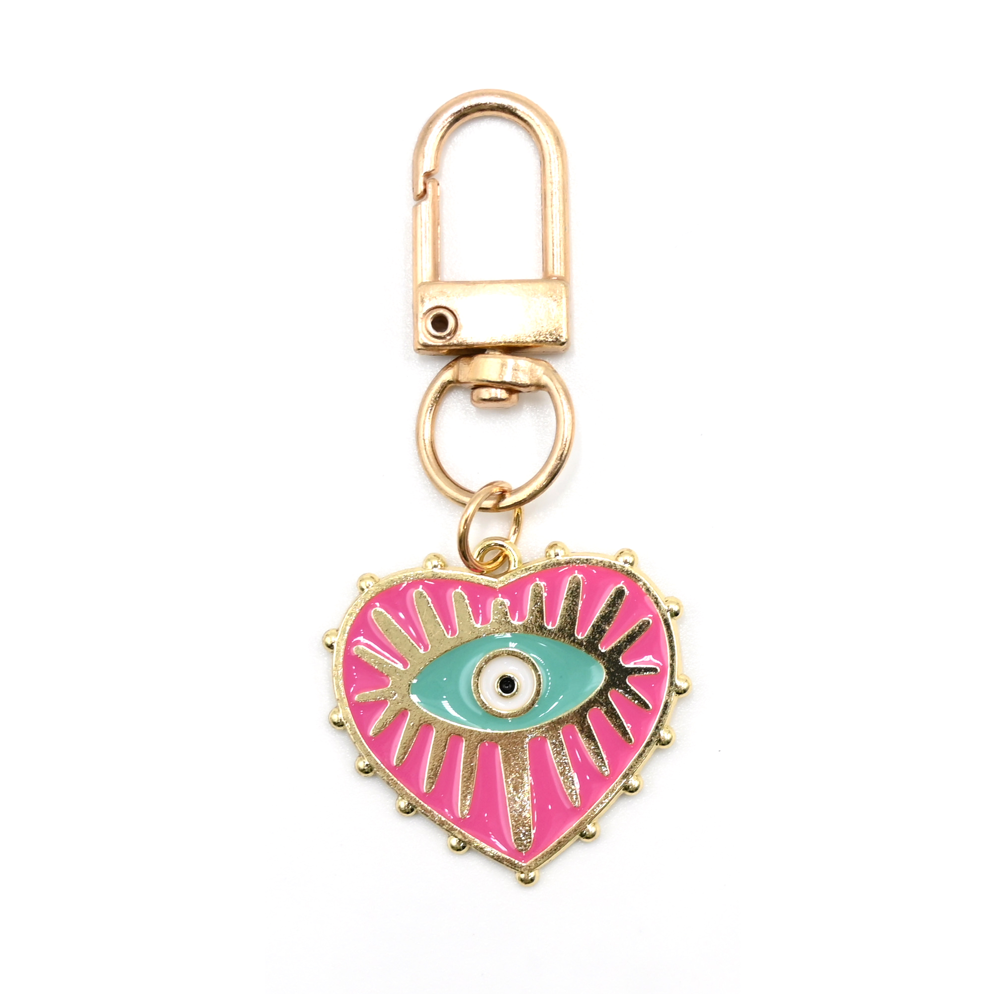 Evil Eye Heart Charm