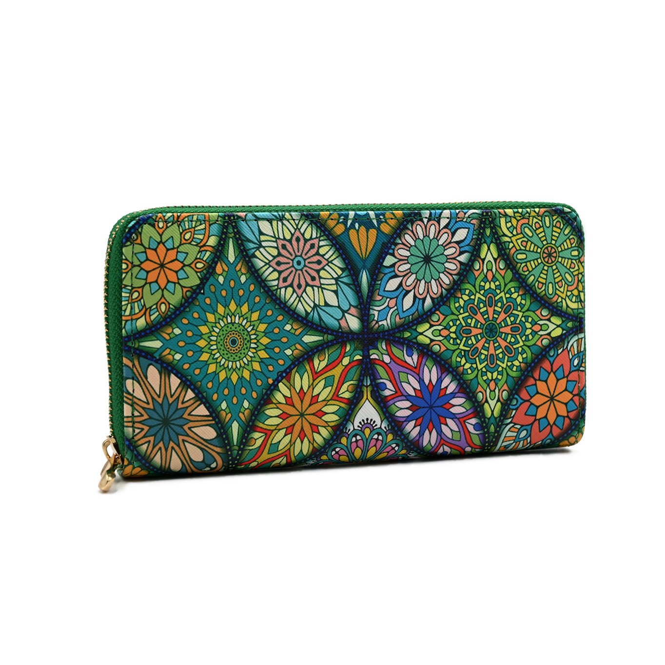 Arabesque Graphic Pattern Long Wallet
