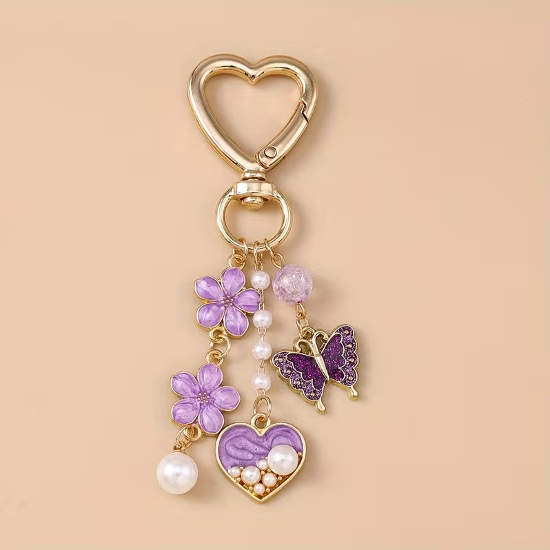 Fashionable Butterfly Love Keychain