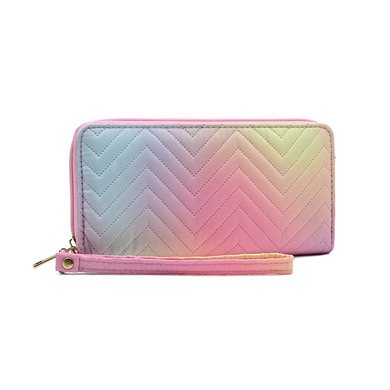 Women Quilted Zip-Around Wallet