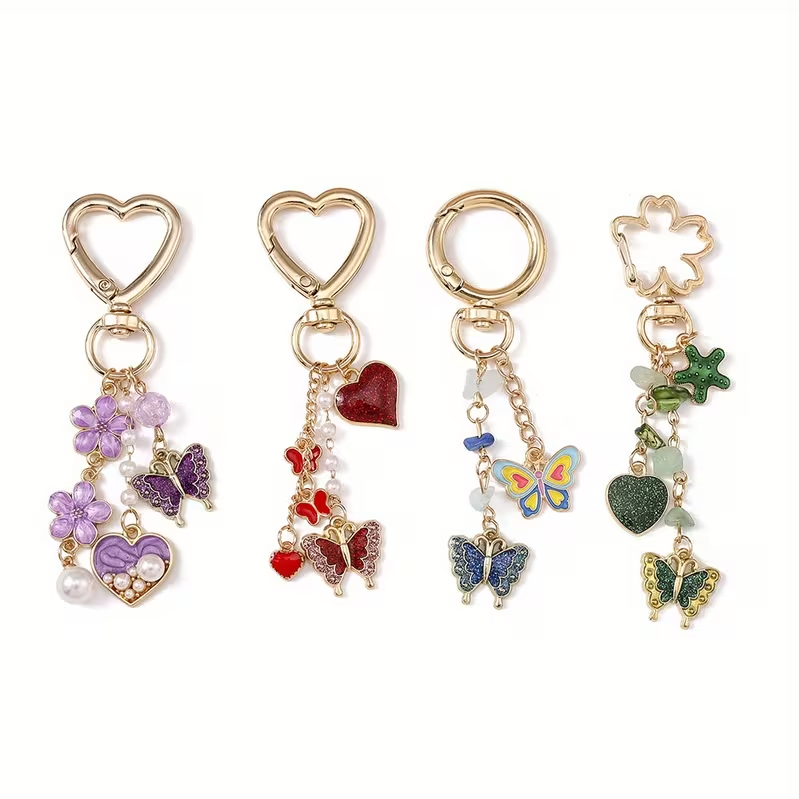 Fashionable Butterfly Love Keychain