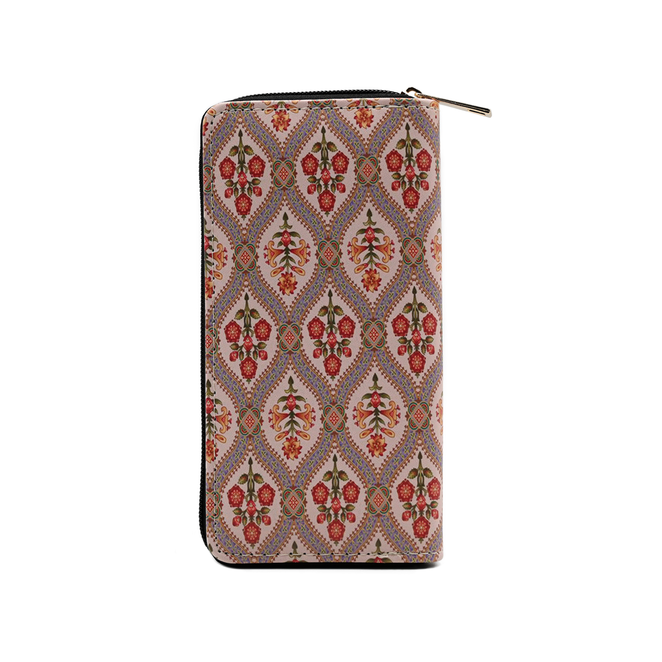 Floral Pattern Zipper Wallet