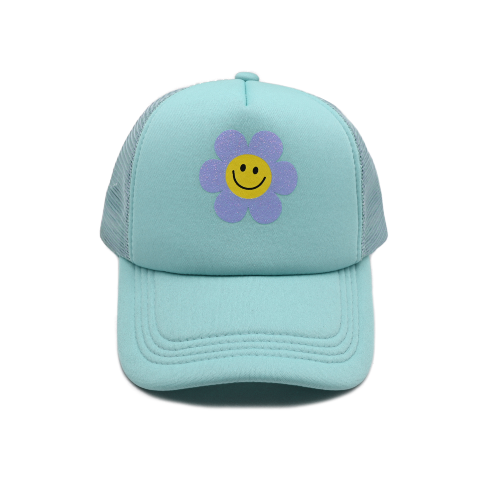 Smiley Face Daisy Trucker Hat