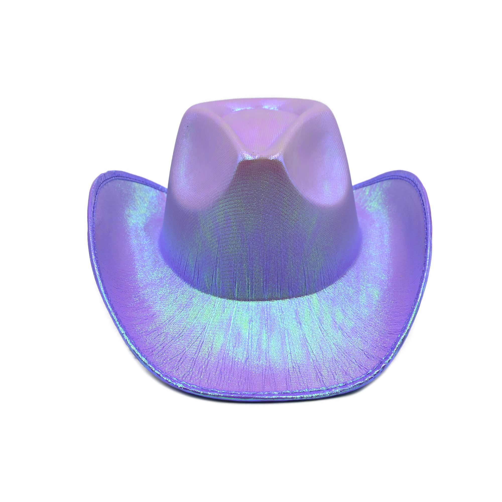 Purple Holographic Party Cowboy Hat