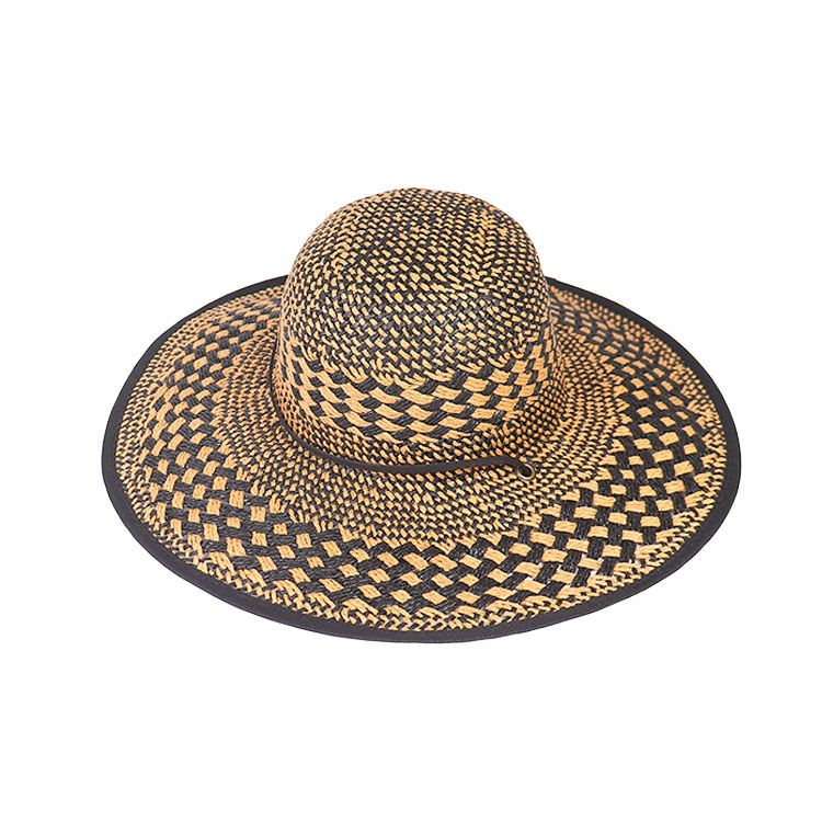 Straw Checkered Hat