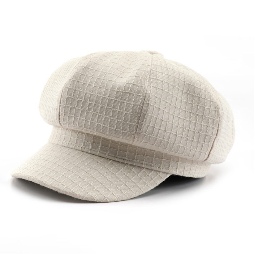 Women Fall Winter Hat Solid Color Wide Brim Painter Hat